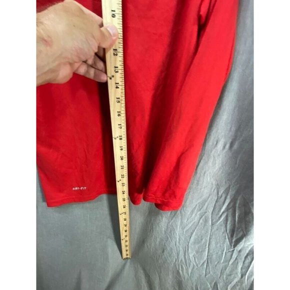 Miami Suns Basketball Nike Shirt Adult Small Red Long Sleeve DRI FIT Tee Mens. - Picture 7 of 8